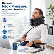 Cervical Spine Traction Neck Pillow – Adjustable Inflatable Neck Support Collar