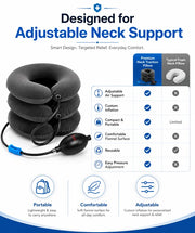 Cervical Spine Traction Neck Pillow – Adjustable Inflatable Neck Support Collar