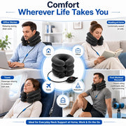 Cervical Spine Traction Neck Pillow – Adjustable Inflatable Neck Support Collar