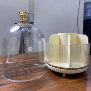 360° Rotating Makeup Brush Organizer
